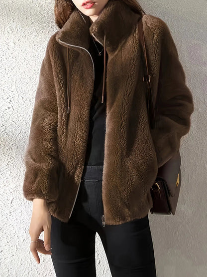 Veste Polaire Femme Douce – Style Décontracté Chaud pour le Quotidien
