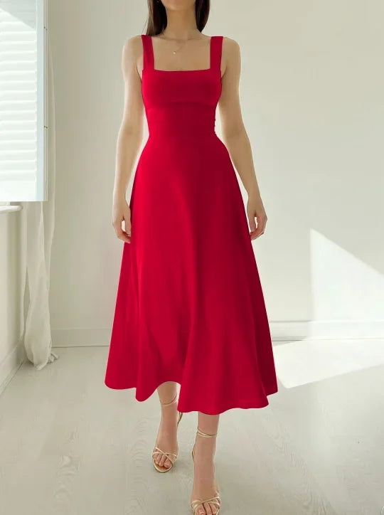 Robe midi réversible femme en bambou biologique – Robe confortable avec poches