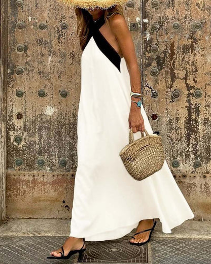 Abito maxi incrociato donna – Elegante e fluido