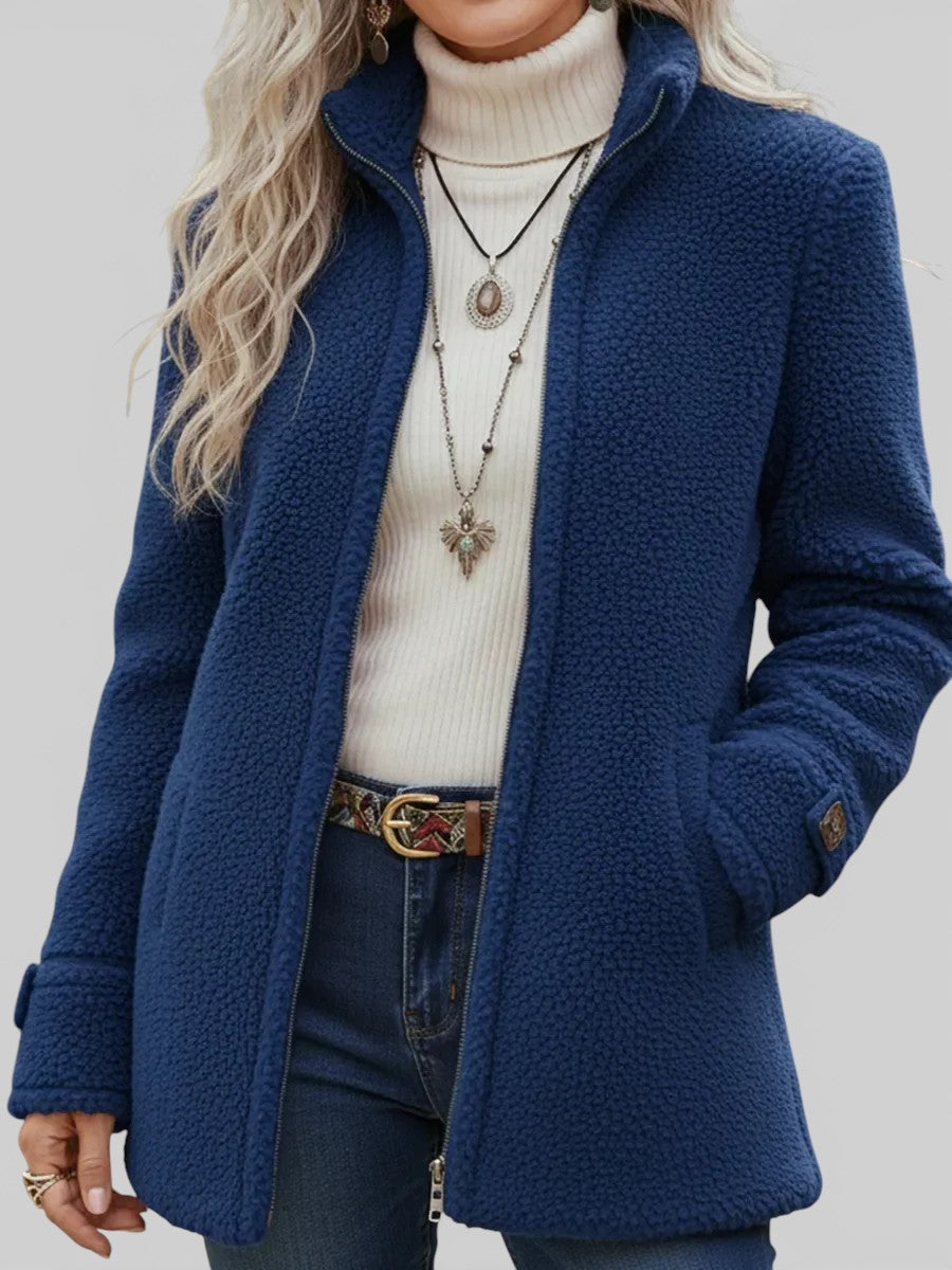 Veste Teddy Sophistiquée Femme – Manteau Confortable et Douillet