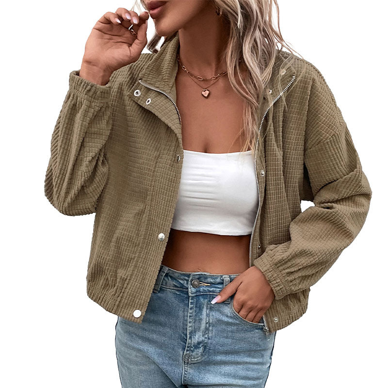 Brown Corduroy Jacket for Women – A Casual, Trendy Style for Every Day