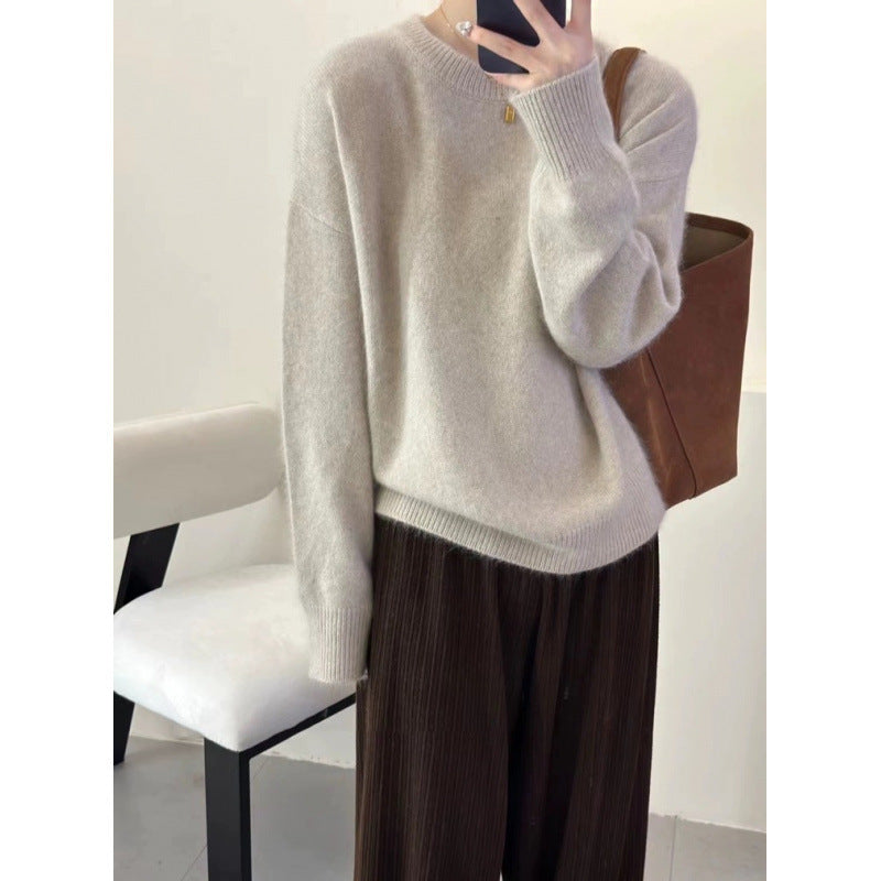 Pull Femme Oversize Luxueux – Jumper Coupe Ample en Mélange de Mohair
