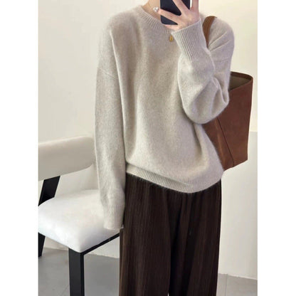 Pull Femme Oversize Luxueux – Jumper Coupe Ample en Mélange de Mohair