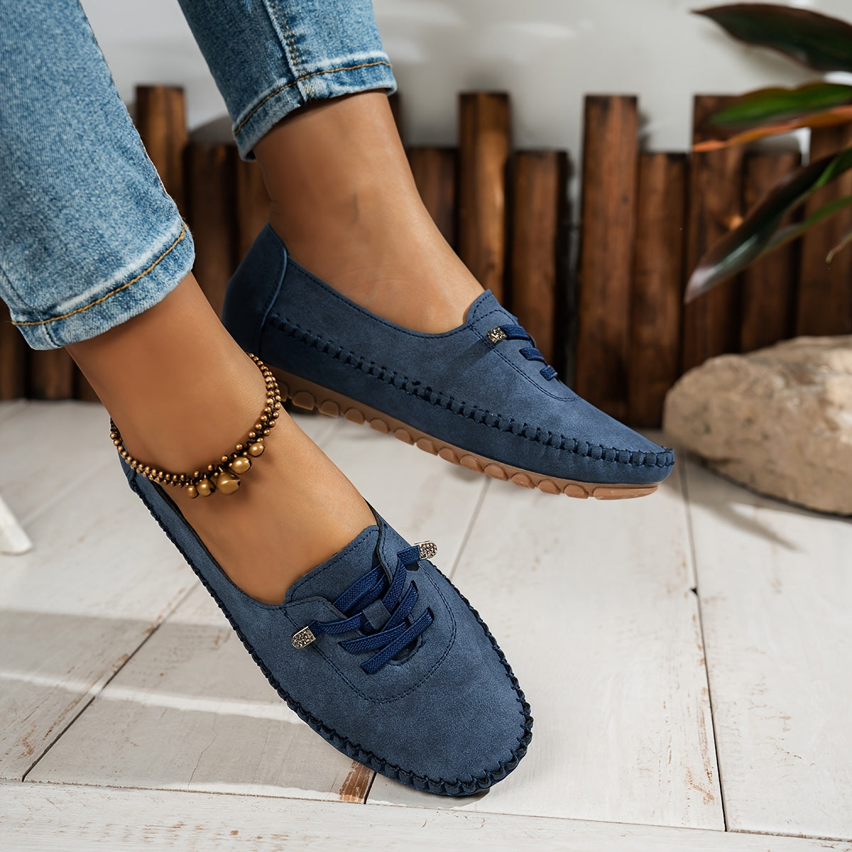 Mocassins femme de soutien pour pieds sensibles - Confortables et stables