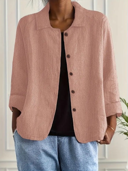 Blouse Décontractée Femme – Veste Légère Pour Superposition Quotidienne