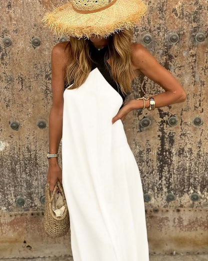 Abito maxi incrociato donna – Elegante e fluido