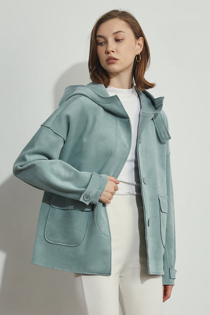 Surchemise impermeable femme a boutons - Pratique et casual
