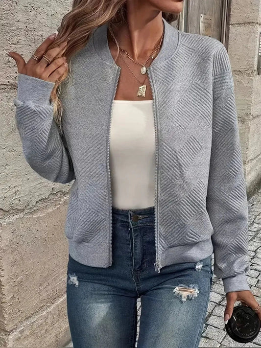 Veste Bomber élégante pour femme – Veste légère confortable avec fermeture éclair