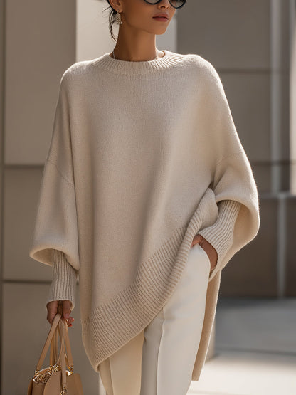 Poncho Oversize Élégance Sans Effort pour Femme