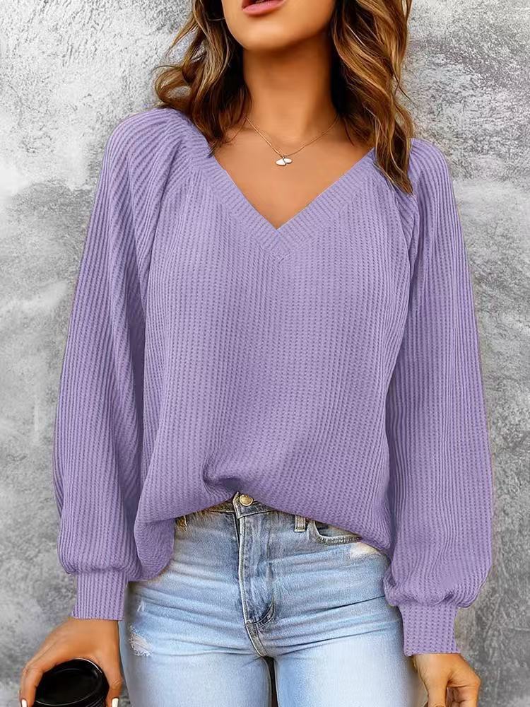 Women's loose-knit sweater - Casual and comfortable