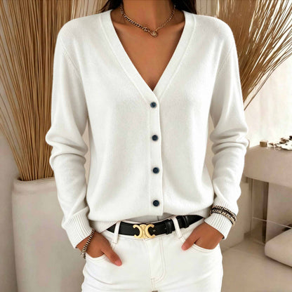 Cardigan da donna con scollo a V - Morbido e versatile