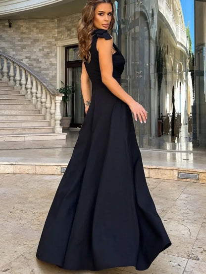 Robe maxi femme de gala a coupe fluide - Elegante et habillee