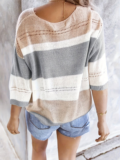 Pull Femme en Maille Fine – Style Doux Léger Élégant au Quotidien