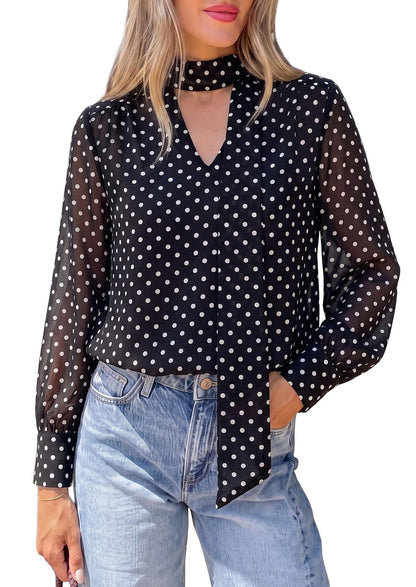 Camicia da donna con stampa leopardata - Retrò ed elegante