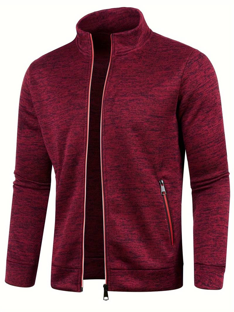 Comfortable men's zip-up cardigan - Warm and versatile