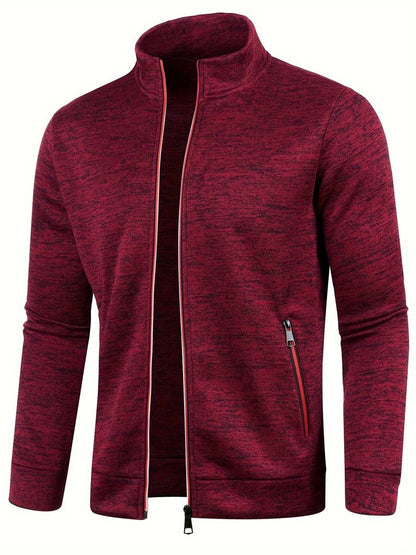 Comfortable men's zip-up cardigan - Warm and versatile