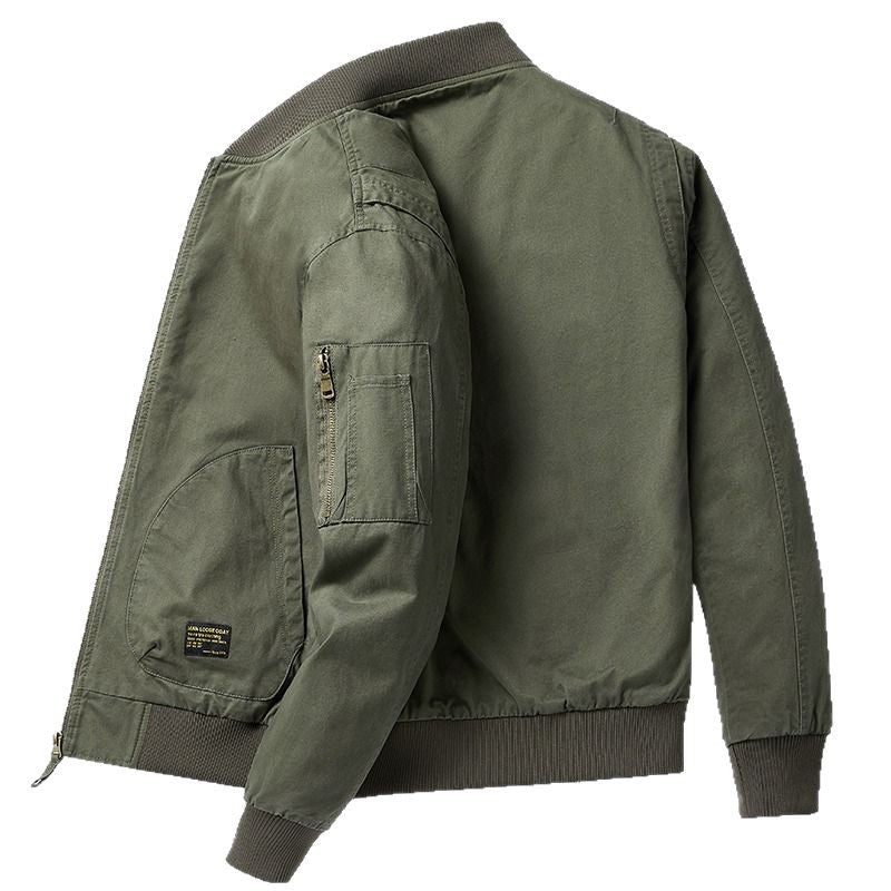 Blouson Bombardier Décontracté Premium pour Homme – Coupe Ample avec Col Montant