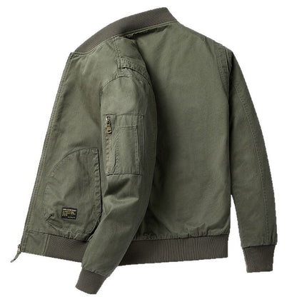 Blouson Bombardier Décontracté Premium pour Homme – Coupe Ample avec Col Montant