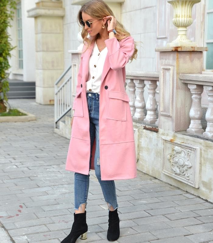 Manteau long de qualité supérieure pour femme – Élégant et chaud