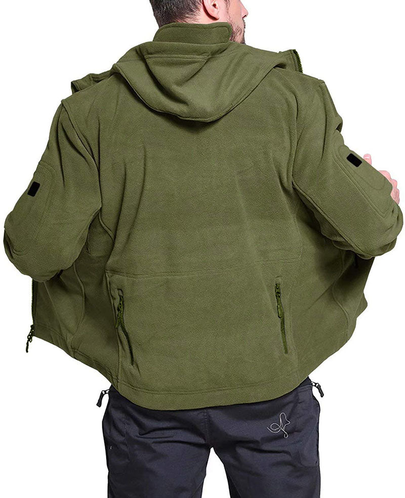 Veste Polaire Homme Coupe-Vent – Extérieur Zippé Confortable
