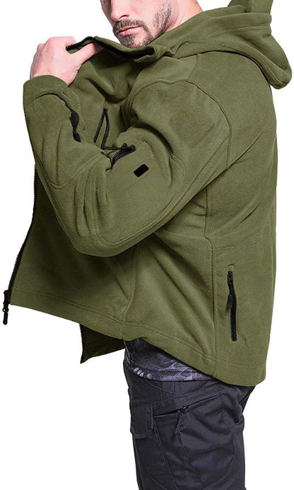 Veste Polaire Homme Coupe-Vent – Extérieur Zippé Confortable