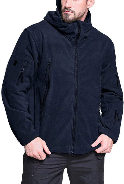 Veste Polaire Homme Coupe-Vent – Extérieur Zippé Confortable