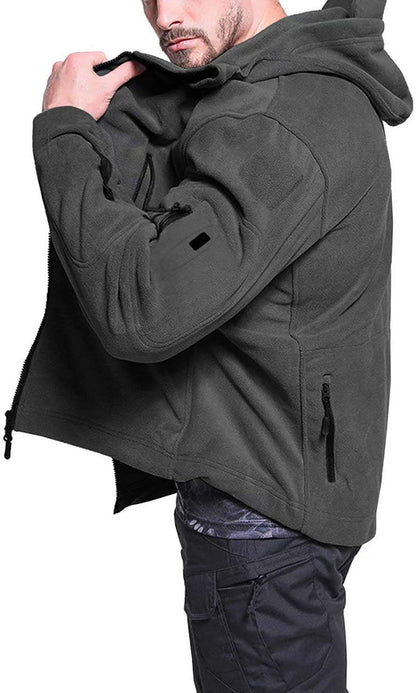 Veste Polaire Homme Coupe-Vent – Extérieur Zippé Confortable