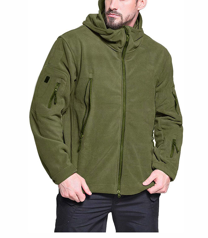 Veste Polaire Homme Coupe-Vent – Extérieur Zippé Confortable