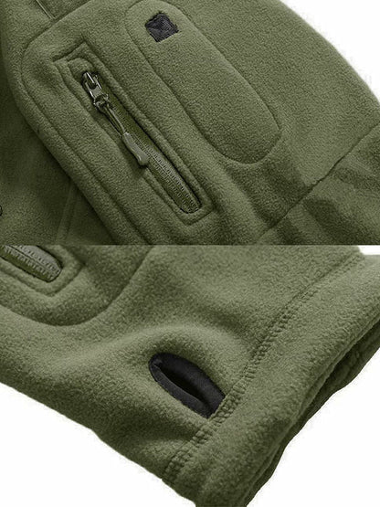 Veste Polaire Homme Coupe-Vent – Extérieur Zippé Confortable