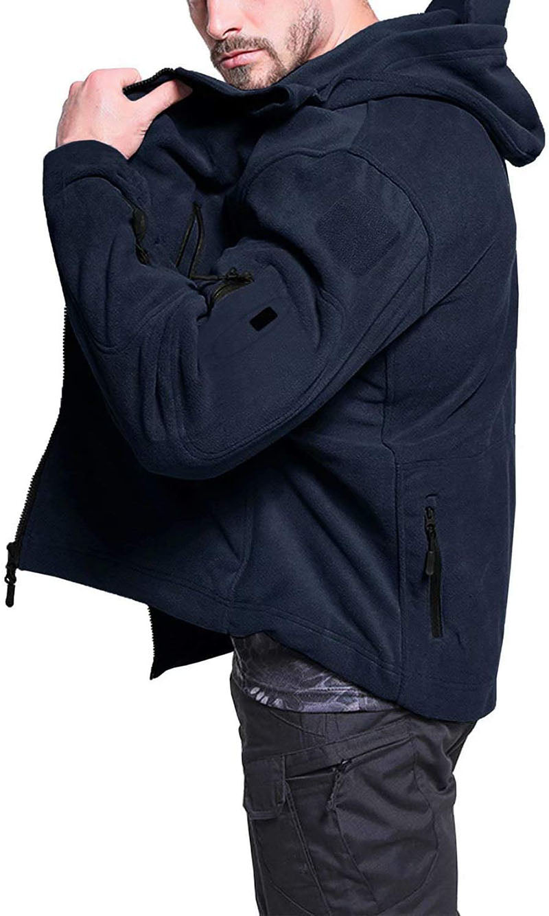 Veste Polaire Homme Coupe-Vent – Extérieur Zippé Confortable