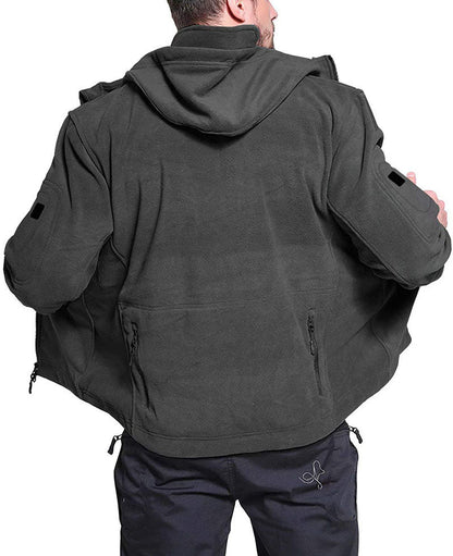 Veste Polaire Homme Coupe-Vent – Extérieur Zippé Confortable