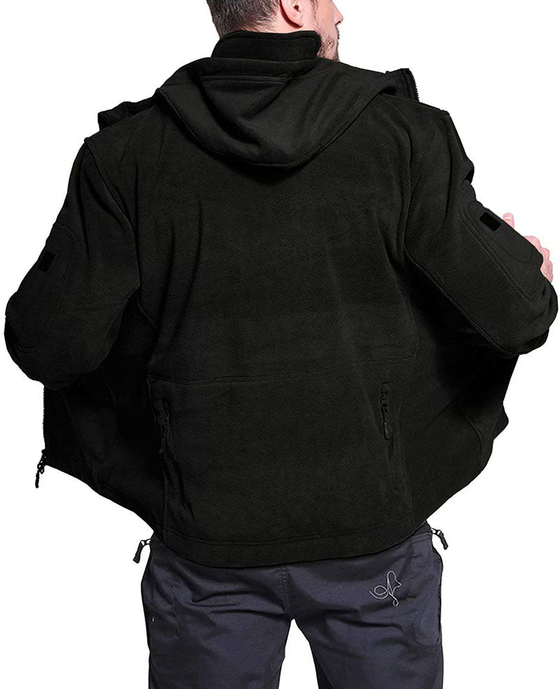 Veste Polaire Homme Coupe-Vent – Extérieur Zippé Confortable