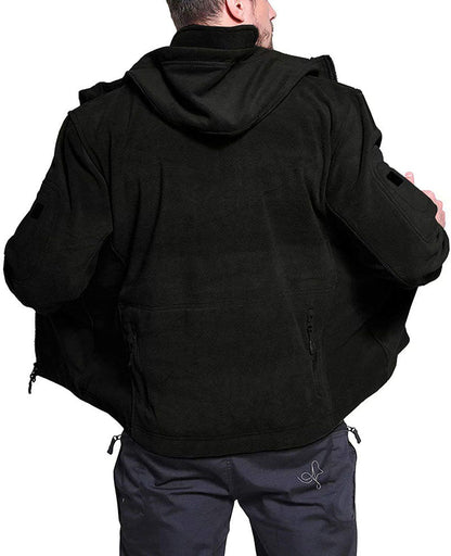Veste Polaire Homme Coupe-Vent – Extérieur Zippé Confortable