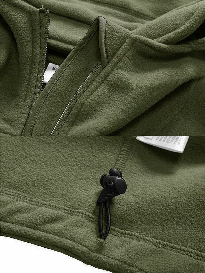 Veste Polaire Homme Coupe-Vent – Extérieur Zippé Confortable