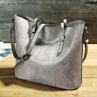 Sac à main femme tendance – Grand format en simili cuir avec anses solides