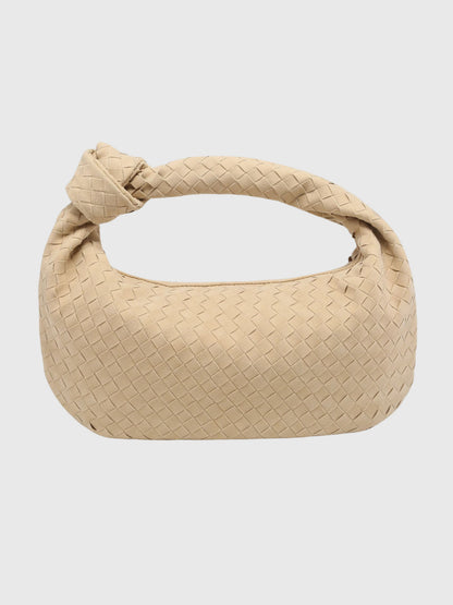 Sac Femme Moyen en Suédine Tressée – Style Élégant Noué au Quotidien