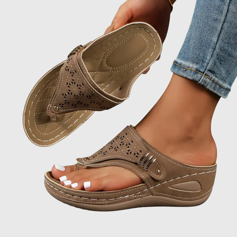 Sandales femme confort a semelle soutenante - Pratiques et legeres