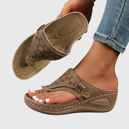 Sandales femme confort a semelle soutenante - Pratiques et legeres
