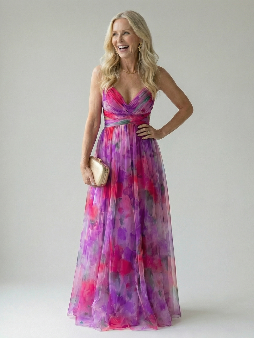 Robe maxi femme cache-coeur fluide - Feminine et legere