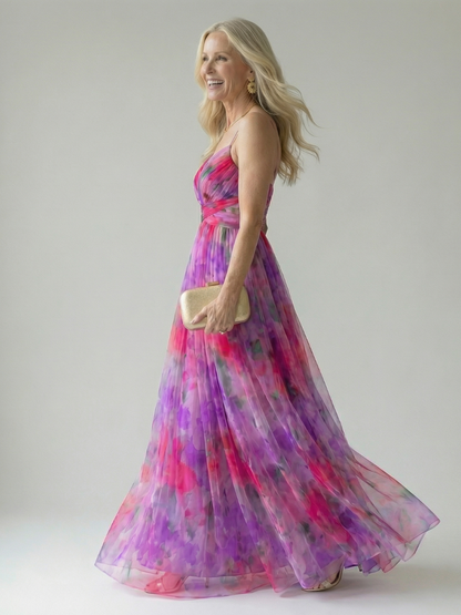 Robe maxi femme cache-coeur fluide - Feminine et legere
