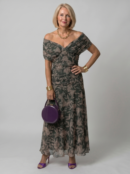 Robe midi femme epaules denudees - Fluide et romantique