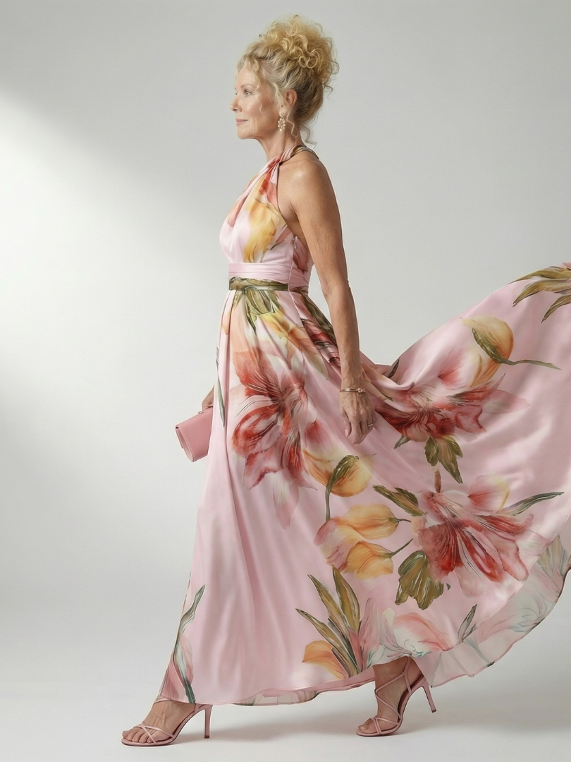 Robe maxi fleurie femme legere - Douce et feminine