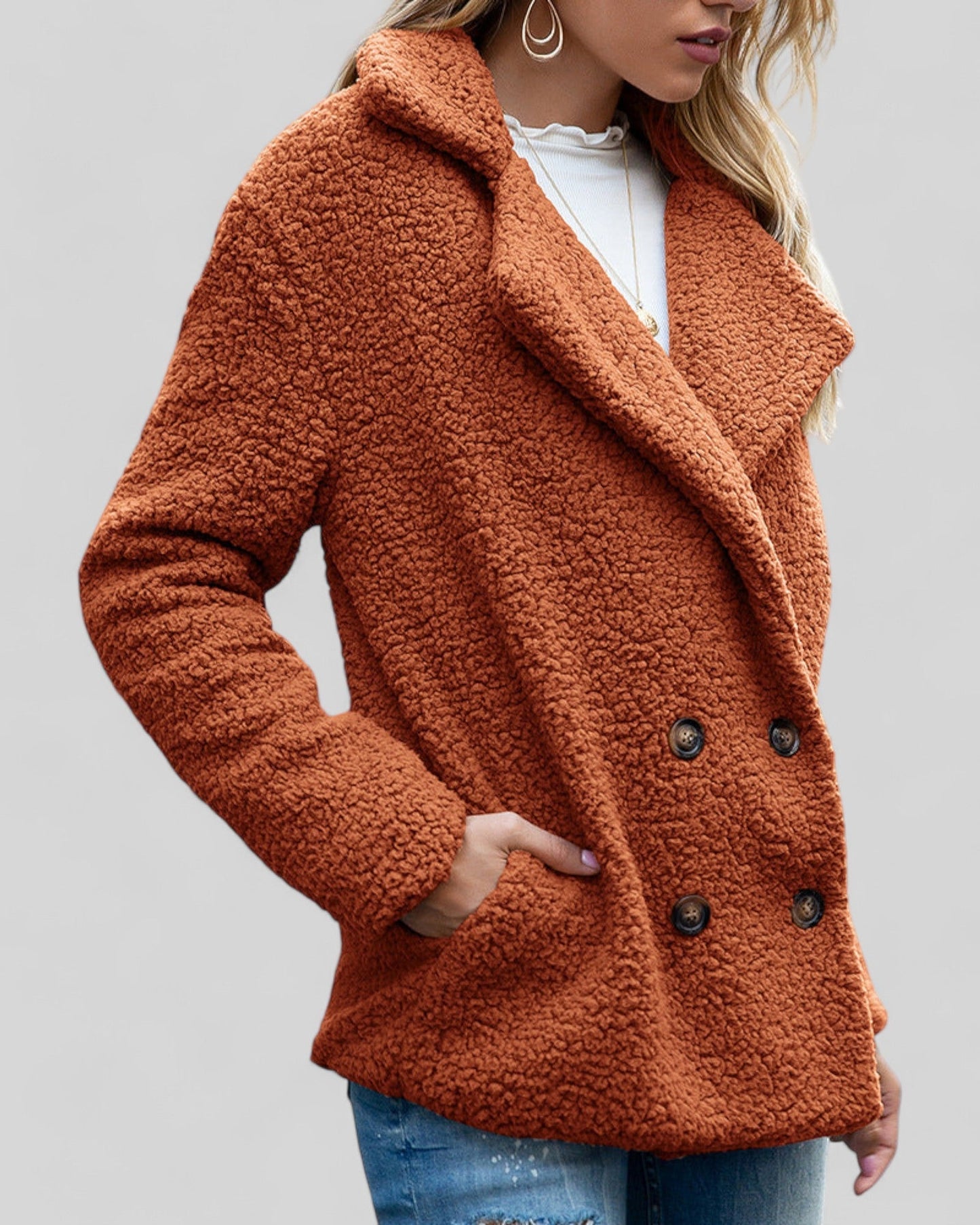 Manteau Doux Élégant pour Femme – Vêtement d’Extérieur Confortable