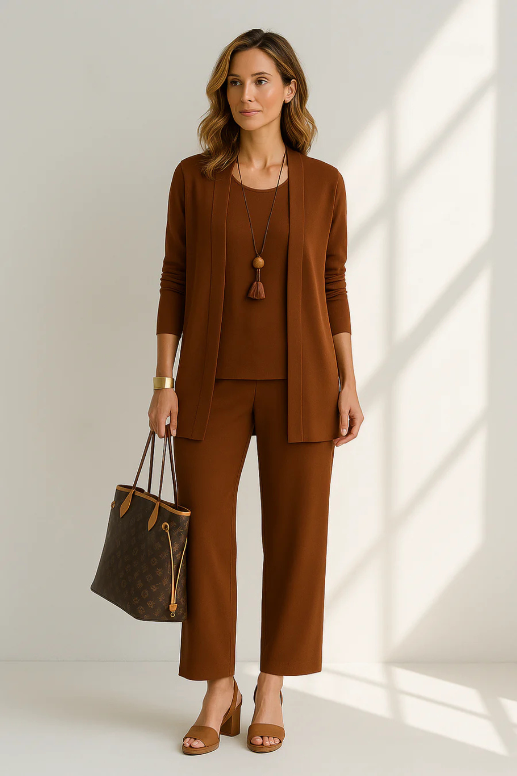 Ensemble trois pièces élégant pour femme – Style chic et sophistiqué pour les soirées d'affaires