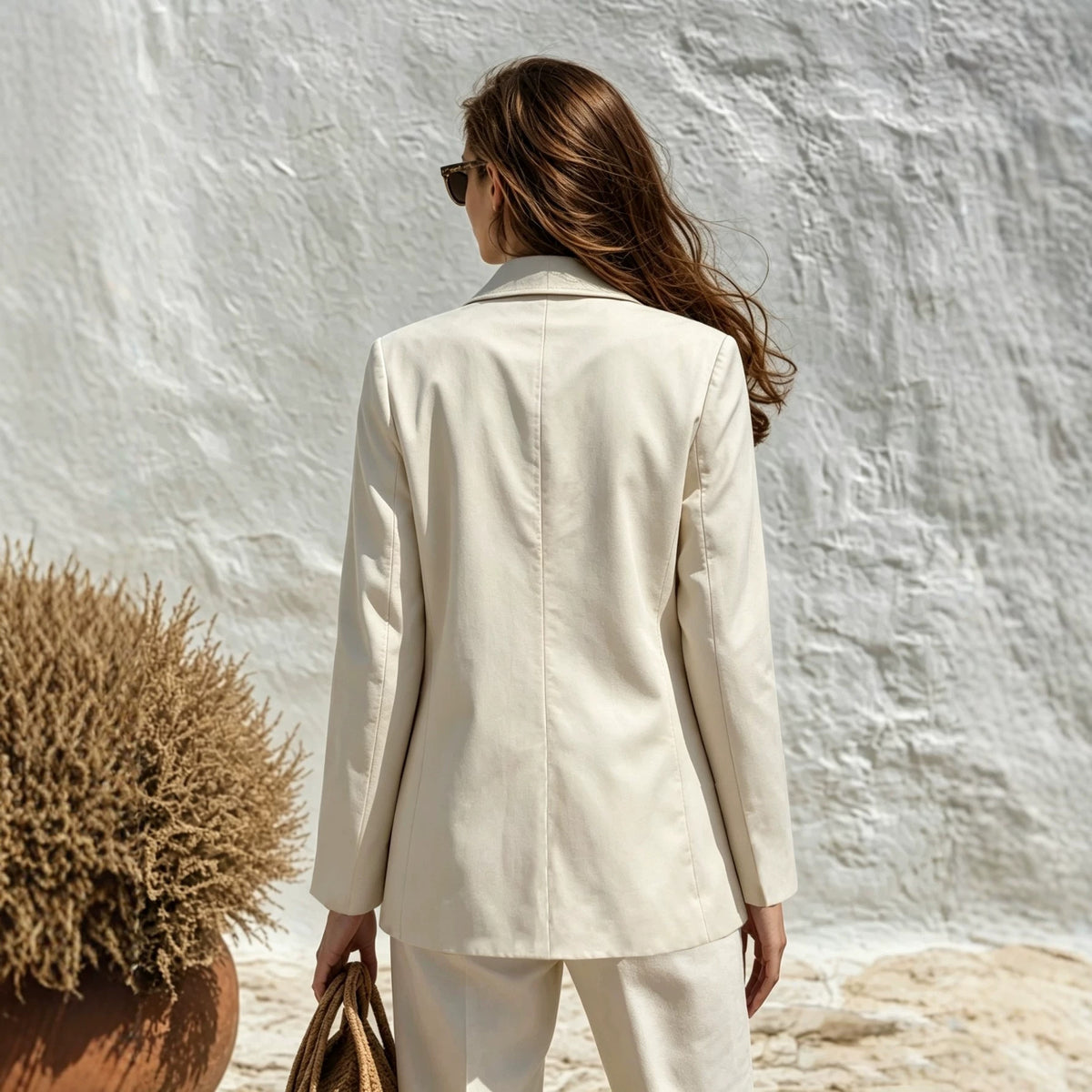 Loose-fit women's long-sleeved blazer – Chic and casual