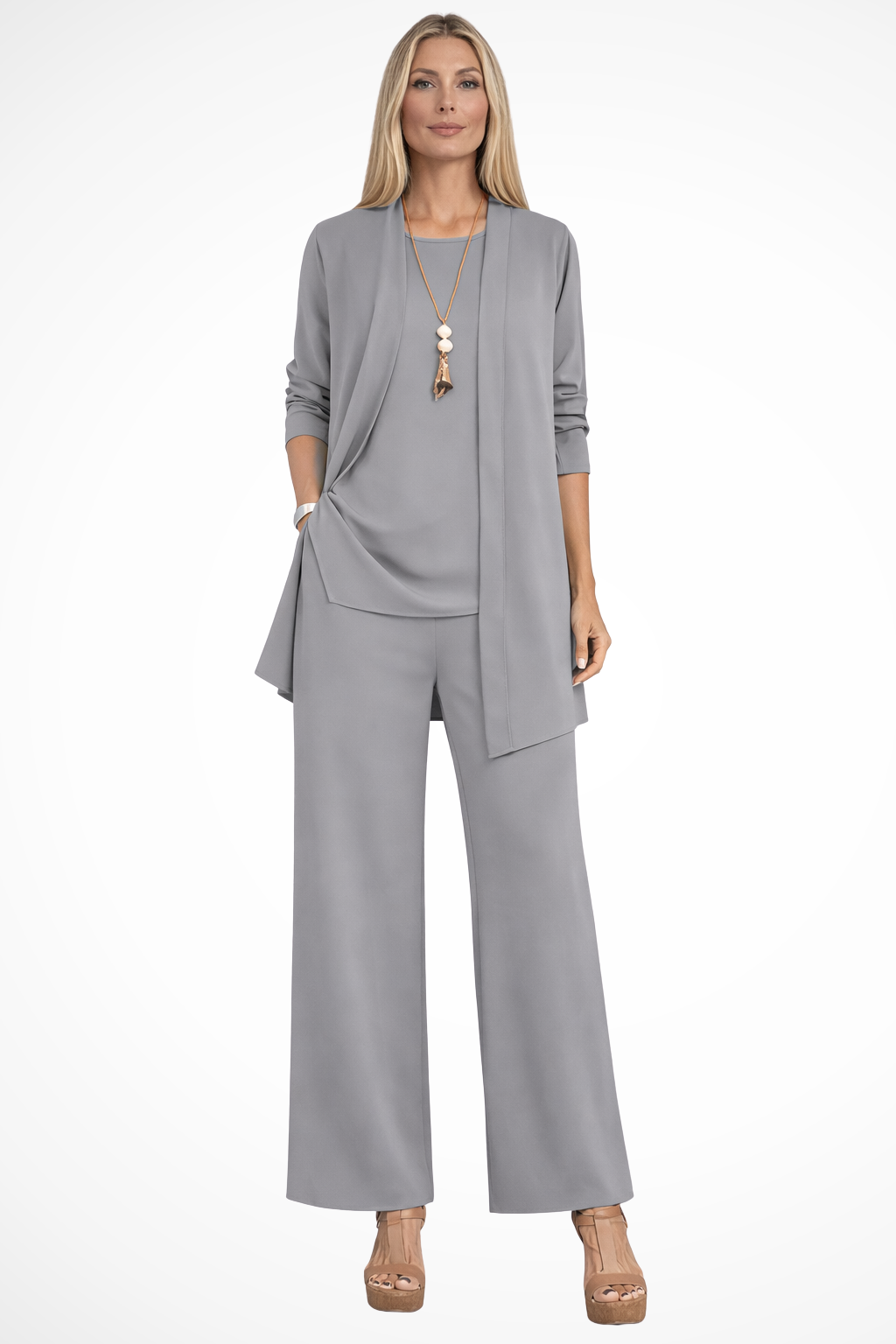 Ensemble trois pièces élégant pour femme – Style chic et sophistiqué pour les soirées d'affaires