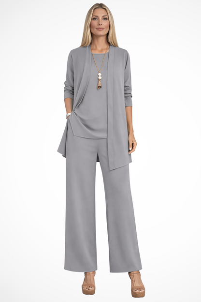 Ensemble trois pièces élégant pour femme – Style chic et sophistiqué pour les soirées d'affaires