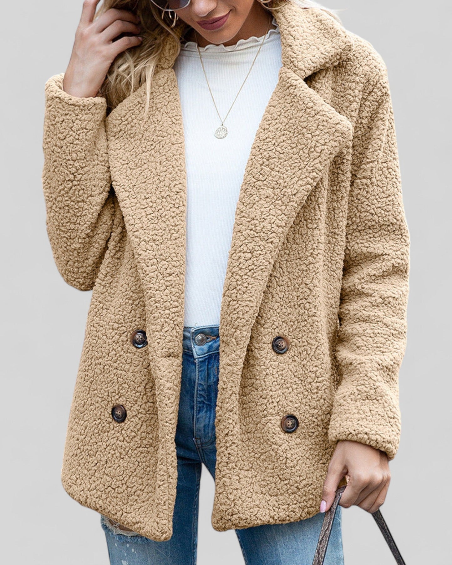 Manteau Doux Élégant pour Femme – Vêtement d’Extérieur Confortable