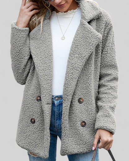 Manteau Doux Élégant pour Femme – Vêtement d’Extérieur Confortable