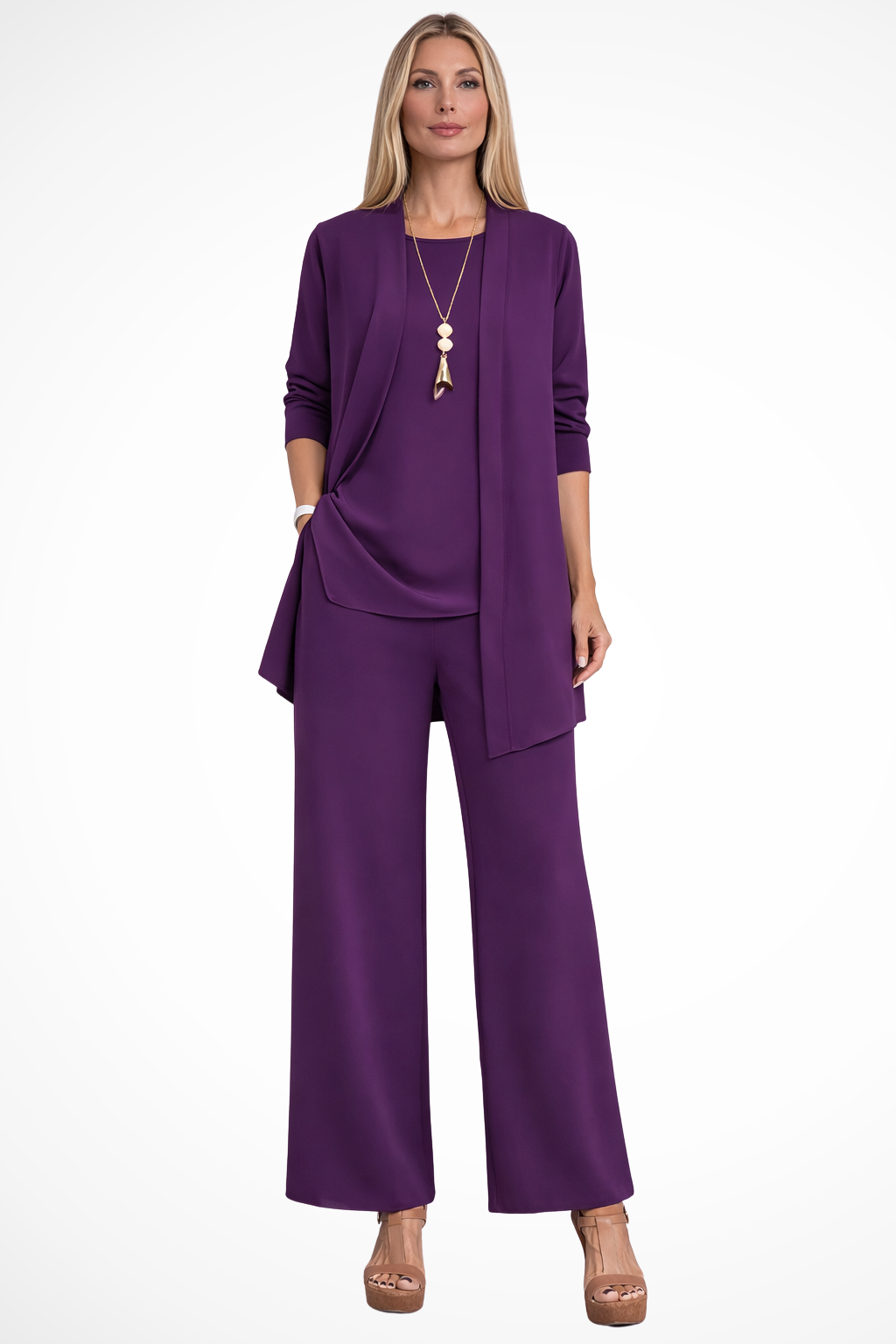 Ensemble trois pièces élégant pour femme – Style chic et sophistiqué pour les soirées d'affaires